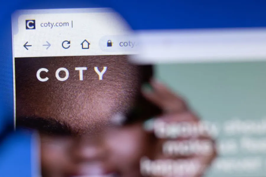 coty website under a magnifier 